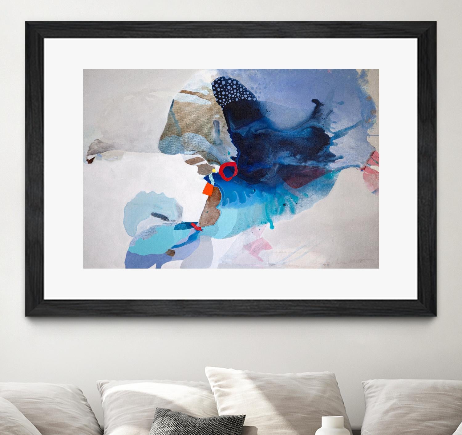 Ocean Tides by Lina Alattar on GIANT ART - multicolor abstracts, contemporary