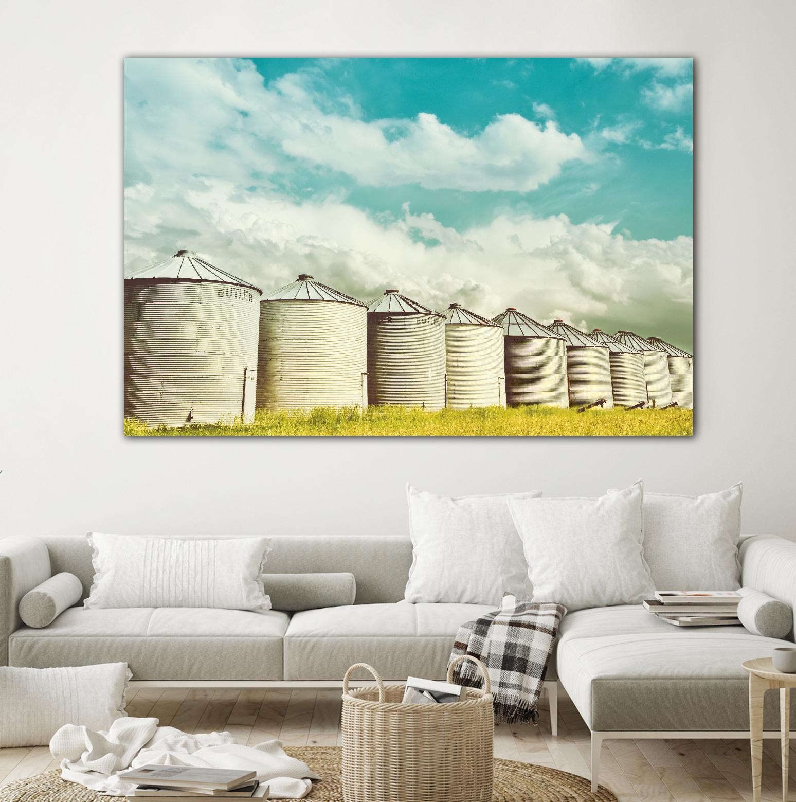 All in a Row by Annie Bailey Art on GIANT ART - white,blue landscapes, photography, farms