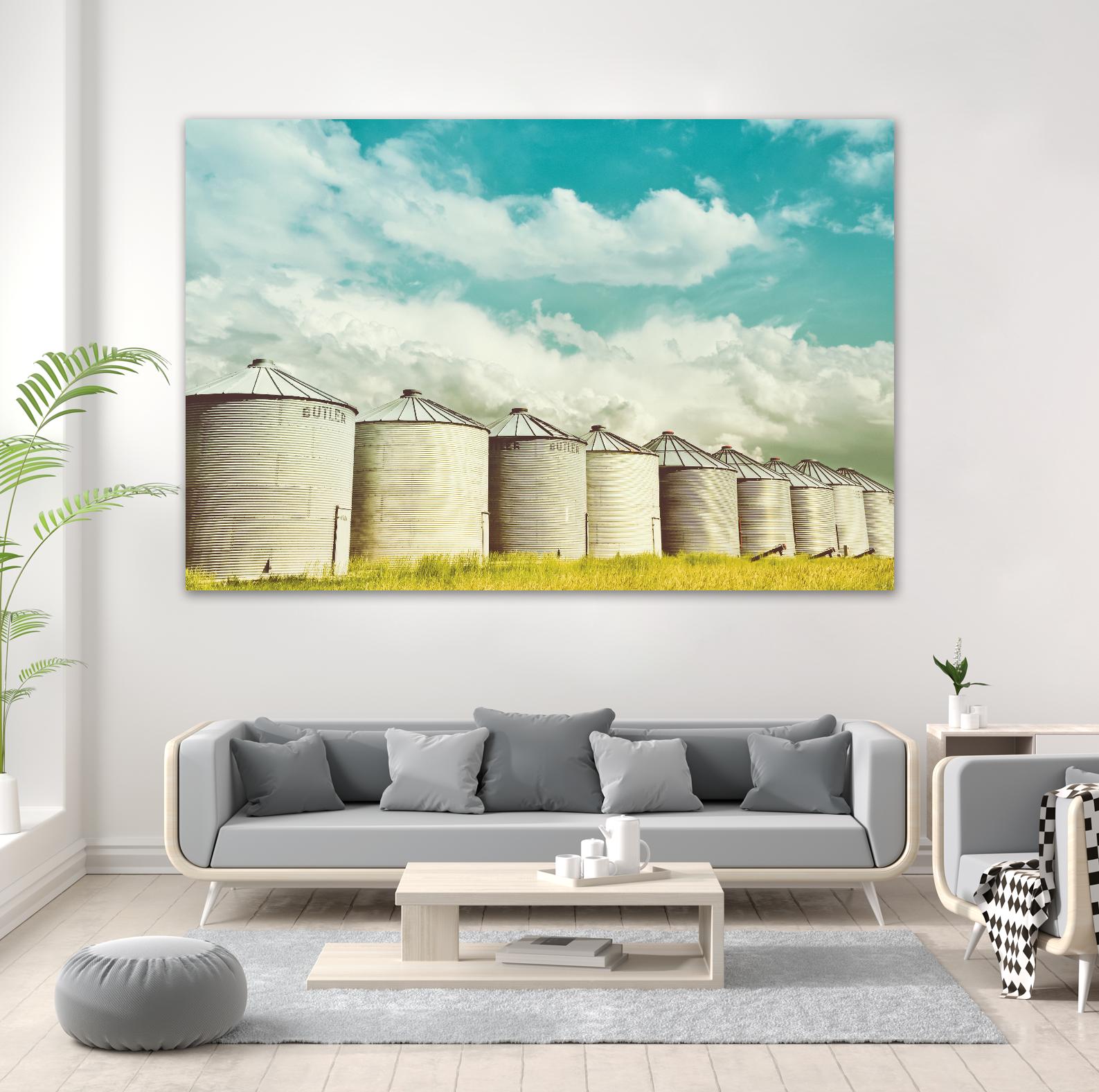 All in a Row by Annie Bailey Art on GIANT ART - white,blue landscapes, photography, farms