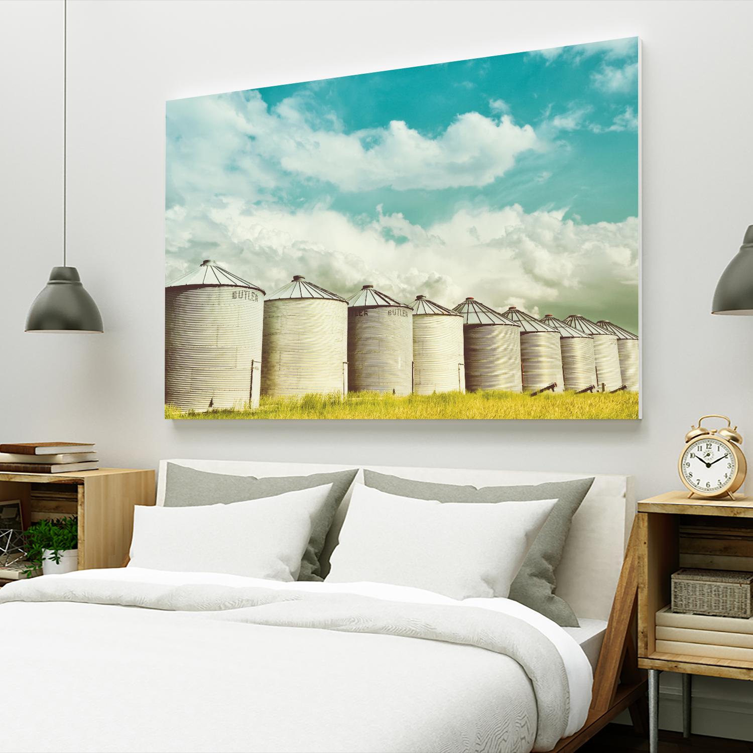 All in a Row by Annie Bailey Art on GIANT ART - white,blue landscapes, photography, farms