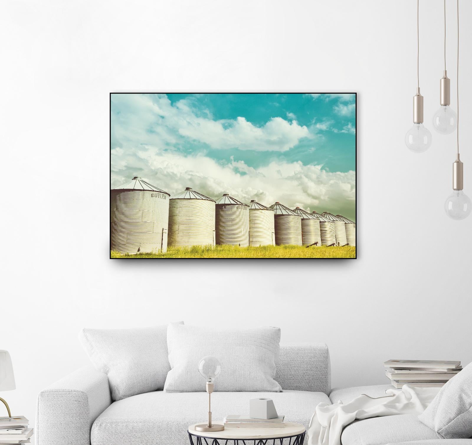 All in a Row by Annie Bailey Art on GIANT ART - white,blue landscapes, photography, farms