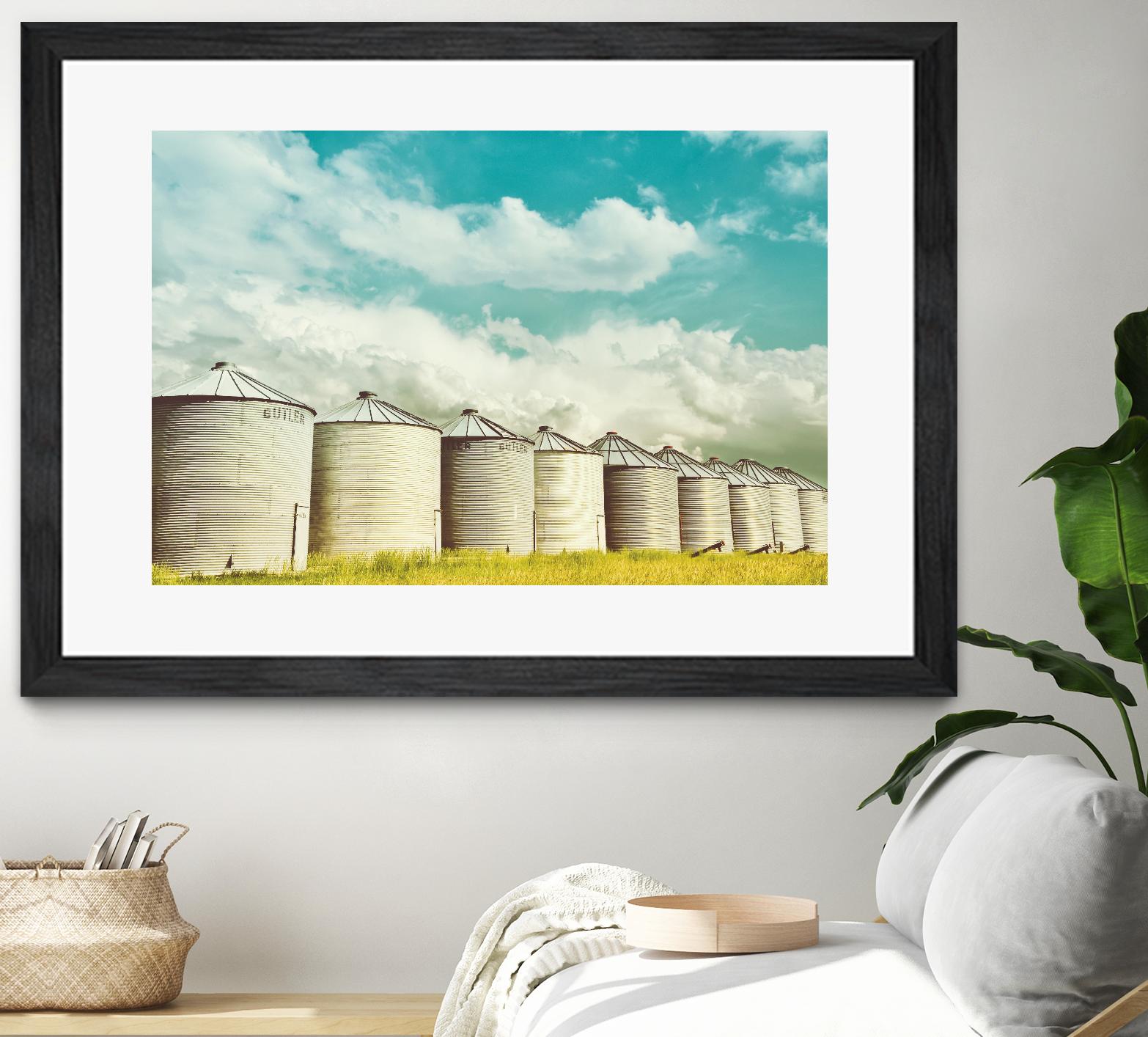 All in a Row by Annie Bailey Art on GIANT ART - white,blue landscapes, photography, farms