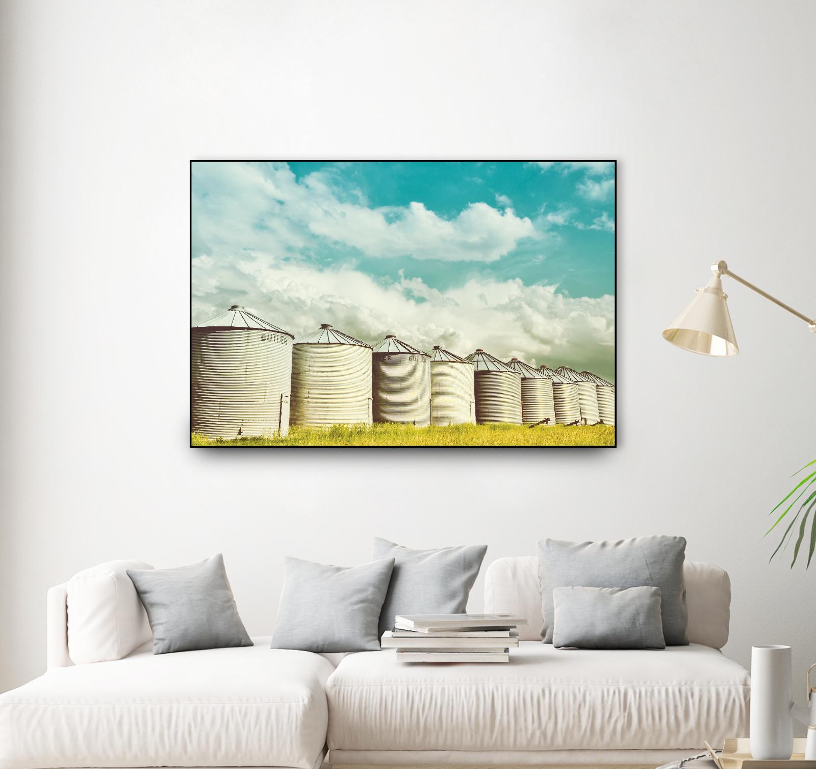 All in a Row by Annie Bailey Art on GIANT ART - white,blue landscapes, photography, farms