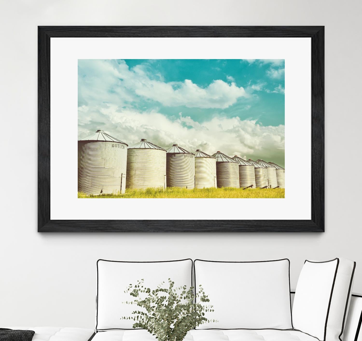 All in a Row by Annie Bailey Art on GIANT ART - white,blue landscapes, photography, farms