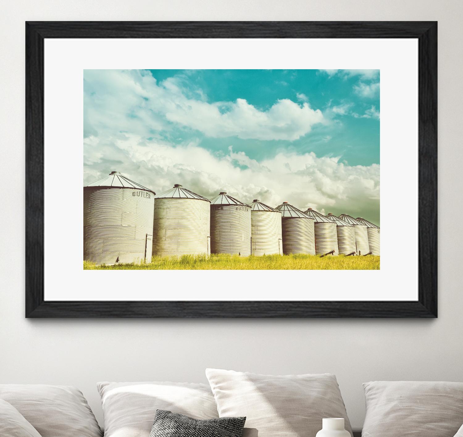 All in a Row by Annie Bailey Art on GIANT ART - white,blue landscapes, photography, farms