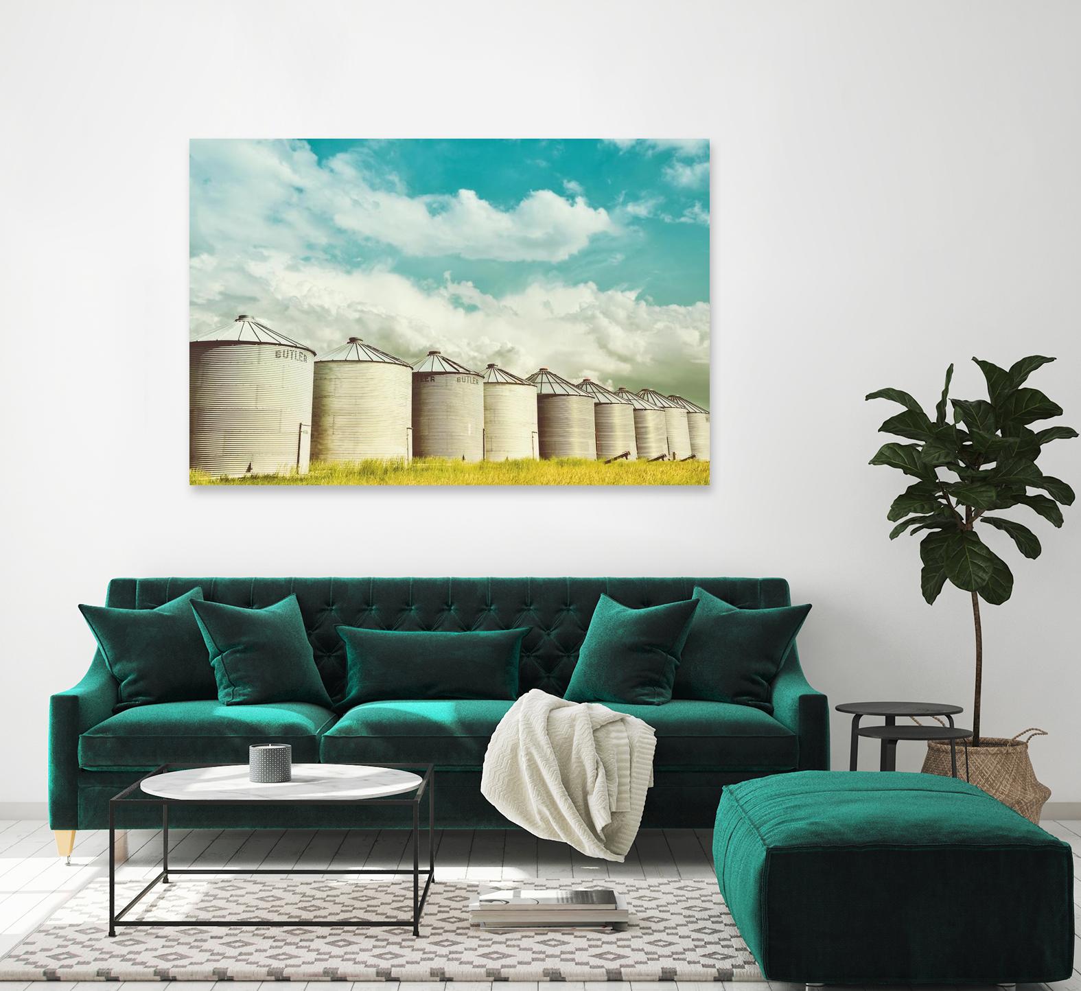 All in a Row by Annie Bailey Art on GIANT ART - white,blue landscapes, photography, farms