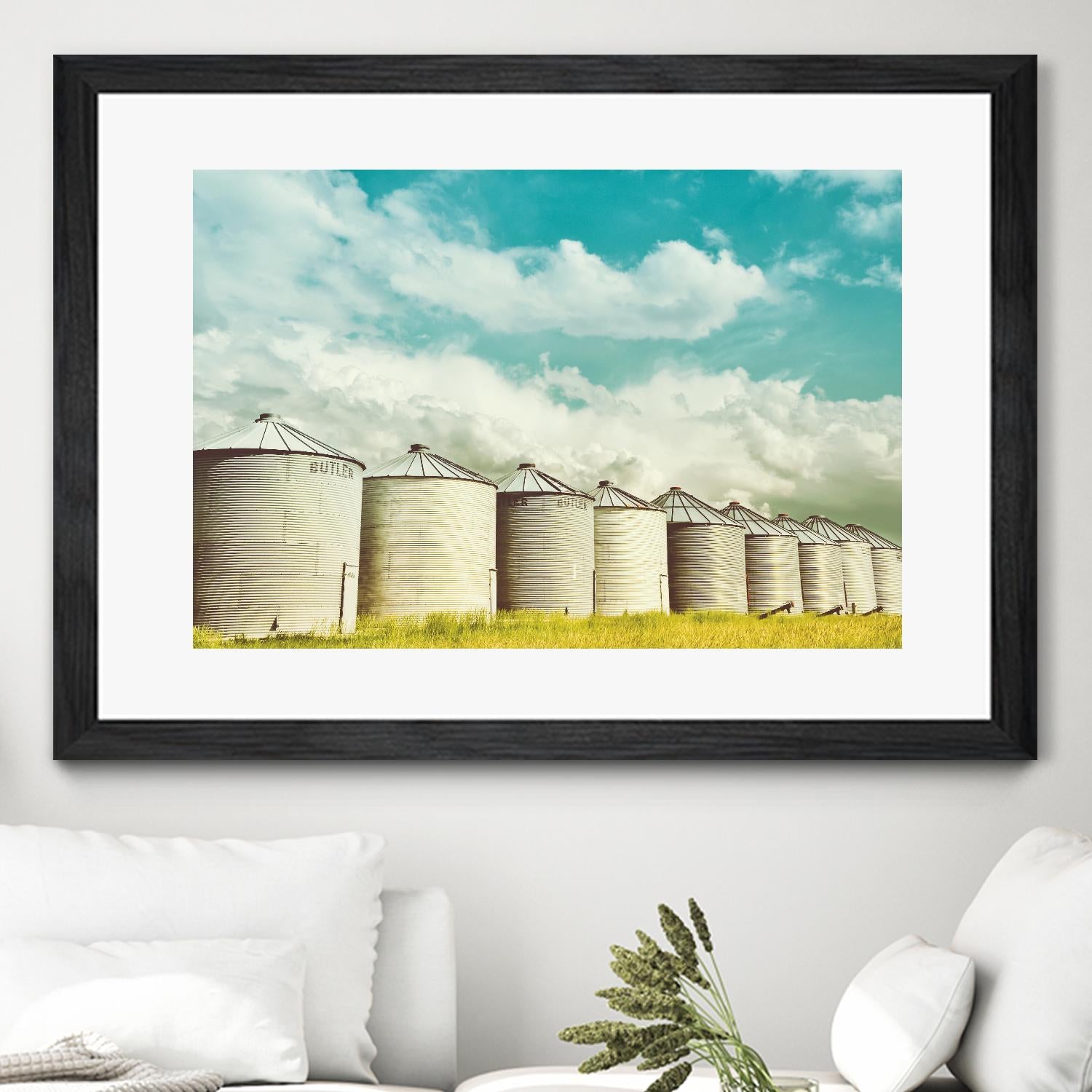 All in a Row by Annie Bailey Art on GIANT ART - white,blue landscapes, photography, farms