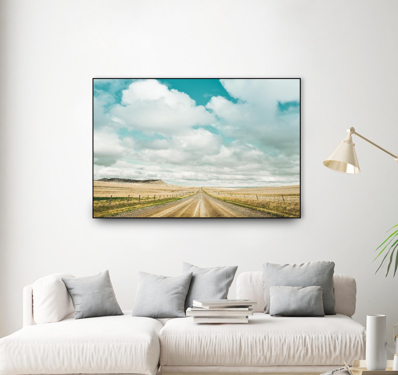 Dirt Road Travels by Annie Bailey Art on GIANT ART - white,blue landscapes, photography
