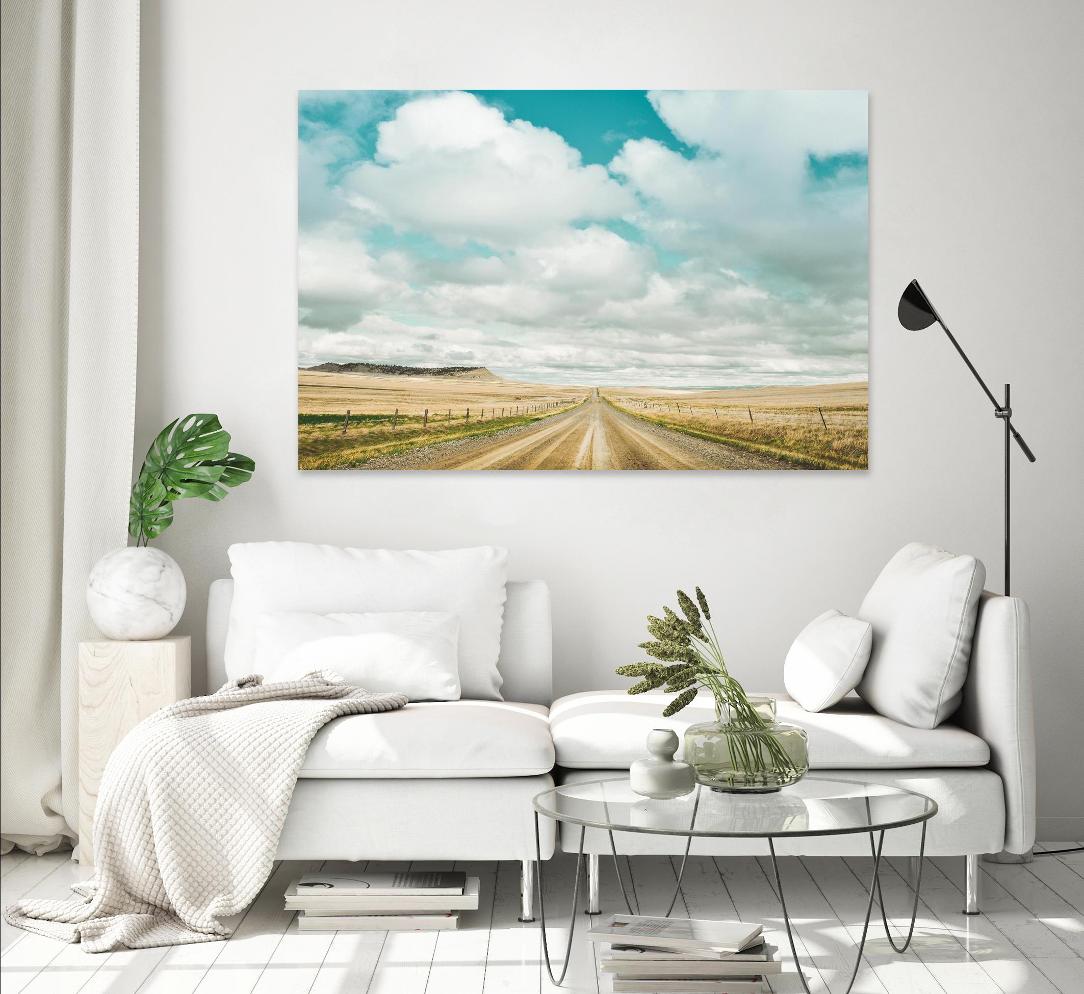 Dirt Road Travels by Annie Bailey Art on GIANT ART - white,blue landscapes, photography