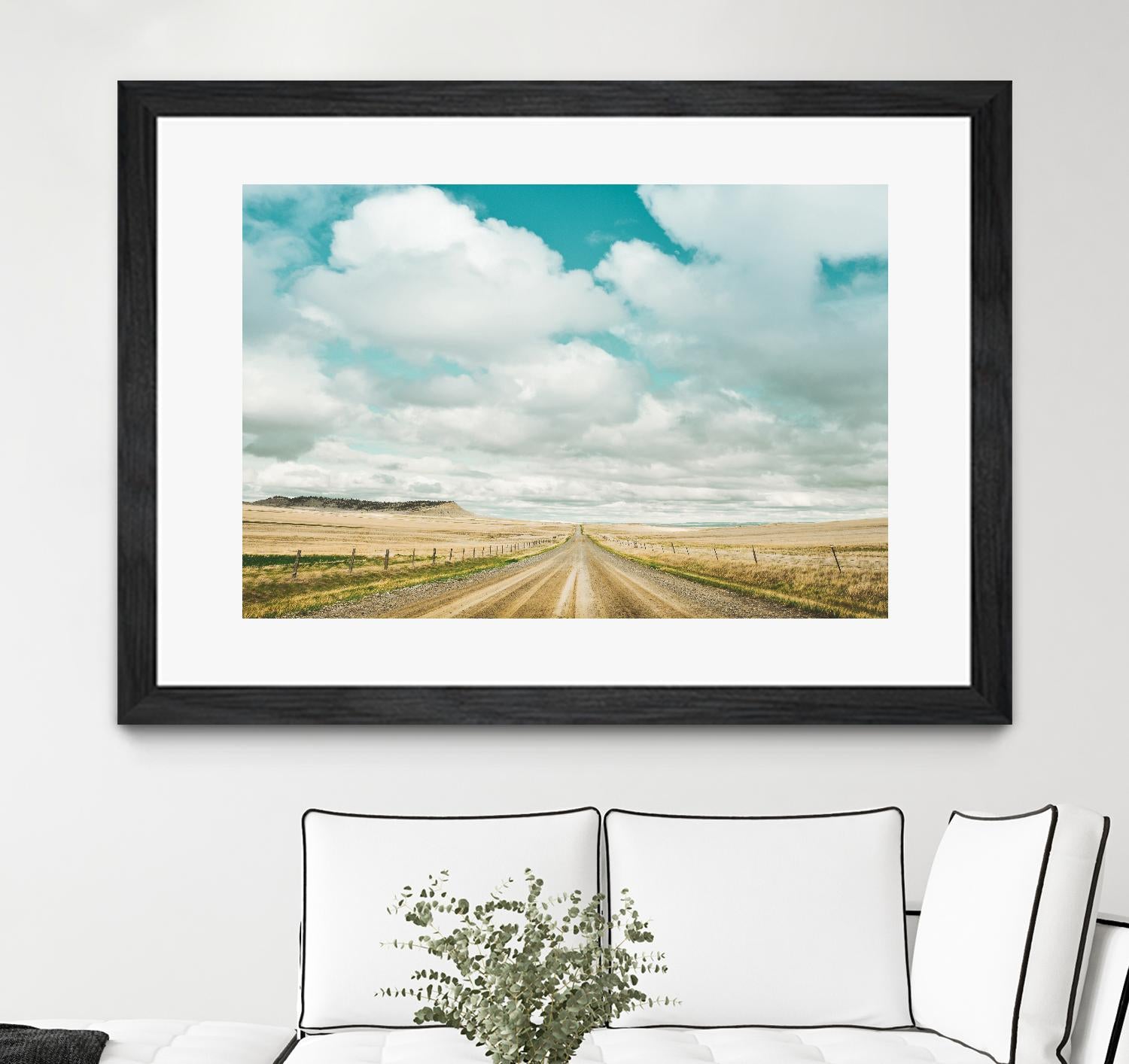 Dirt Road Travels by Annie Bailey Art on GIANT ART - white,blue landscapes, photography