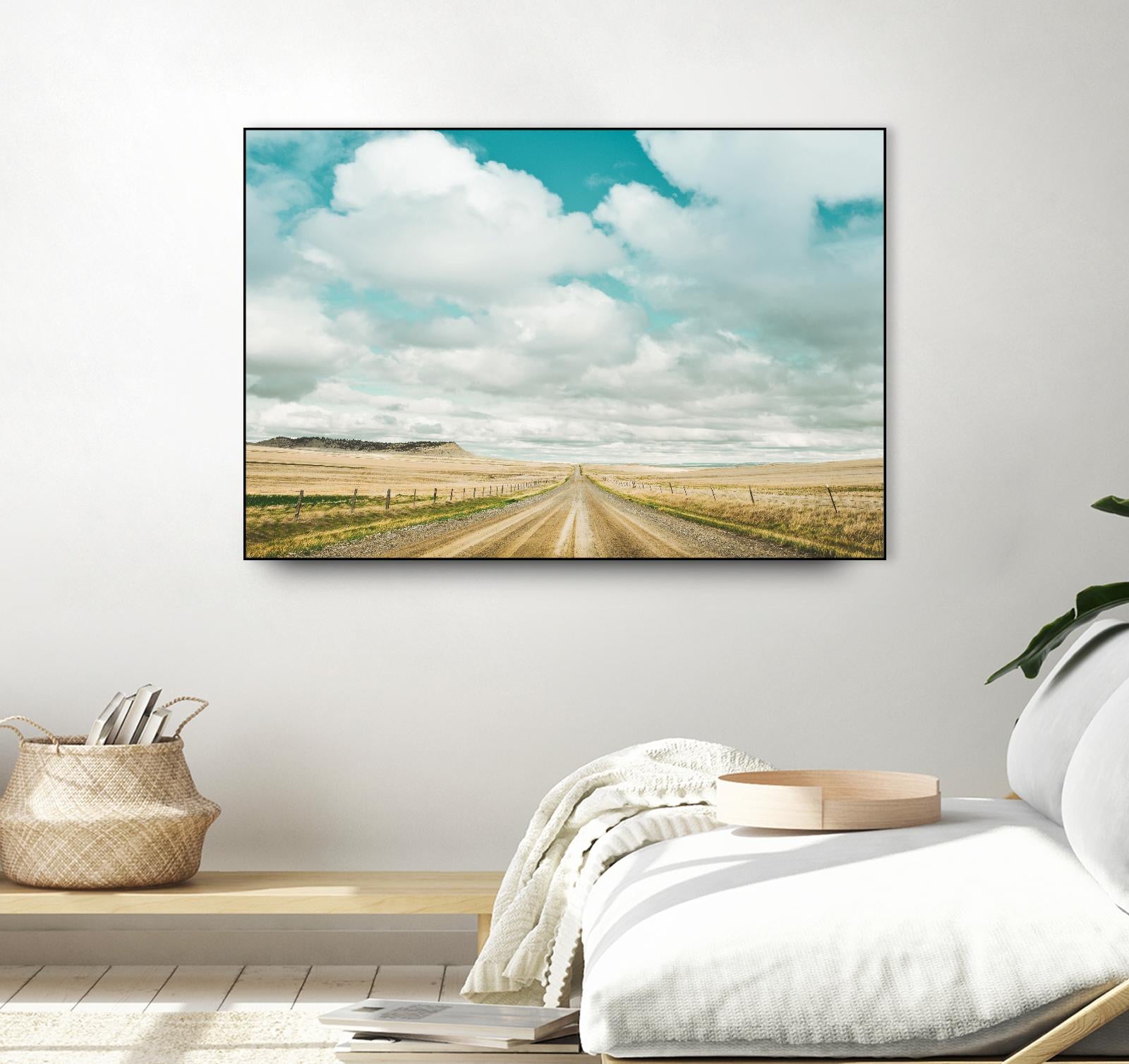 Dirt Road Travels by Annie Bailey Art on GIANT ART - white,blue landscapes, photography