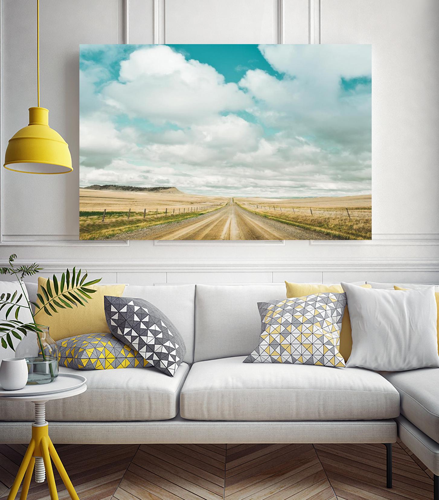 Dirt Road Travels by Annie Bailey Art on GIANT ART - white,blue landscapes, photography