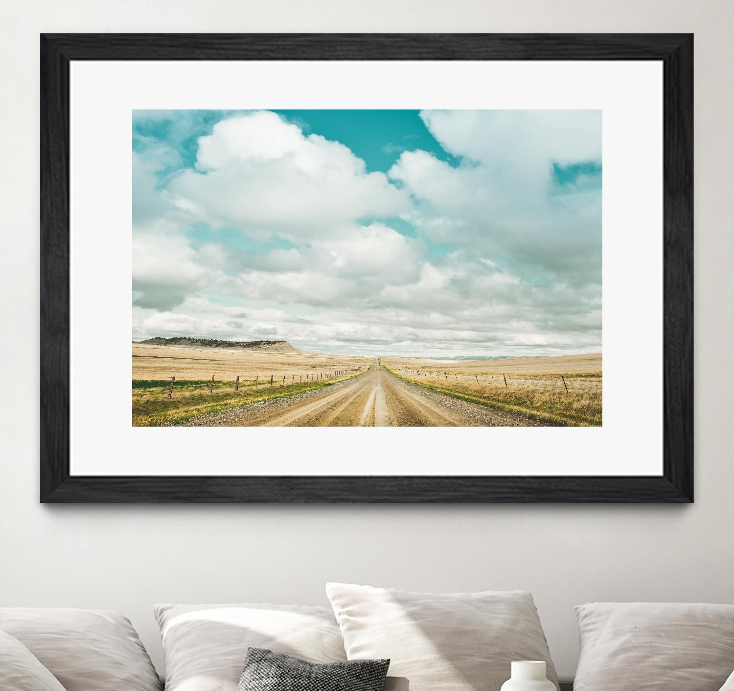 Dirt Road Travels by Annie Bailey Art on GIANT ART - white,blue landscapes, photography