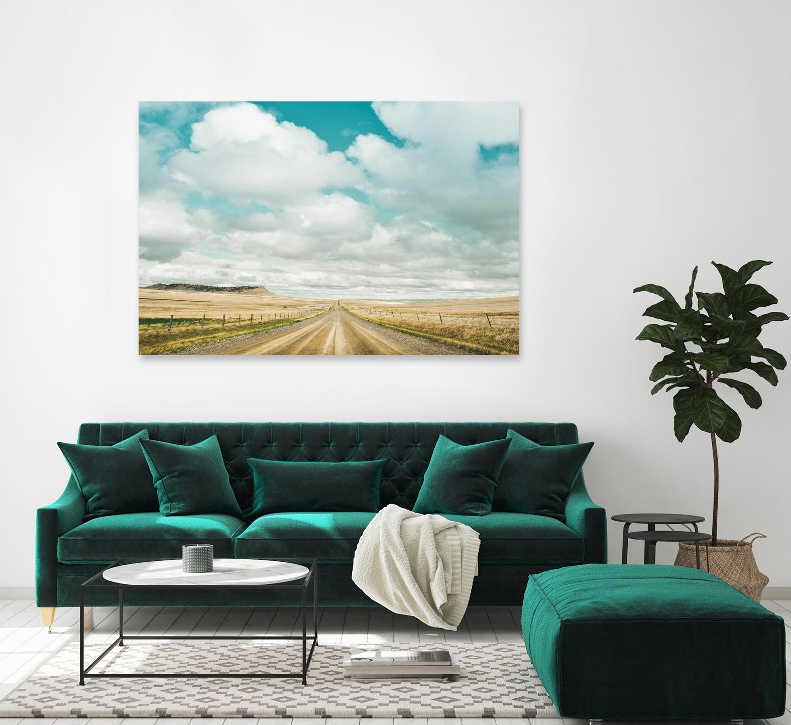 Dirt Road Travels by Annie Bailey Art on GIANT ART - white,blue landscapes, photography