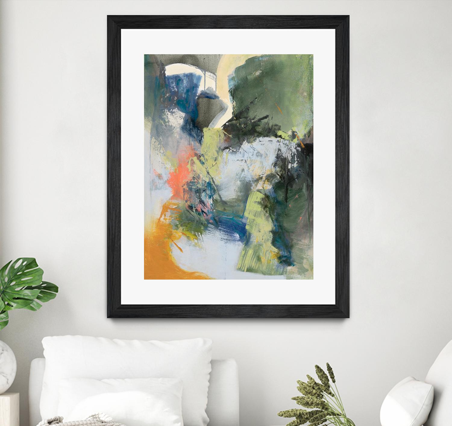 Asi Empieza by Emilia Arana on GIANT ART - orange abstracts, contemporary