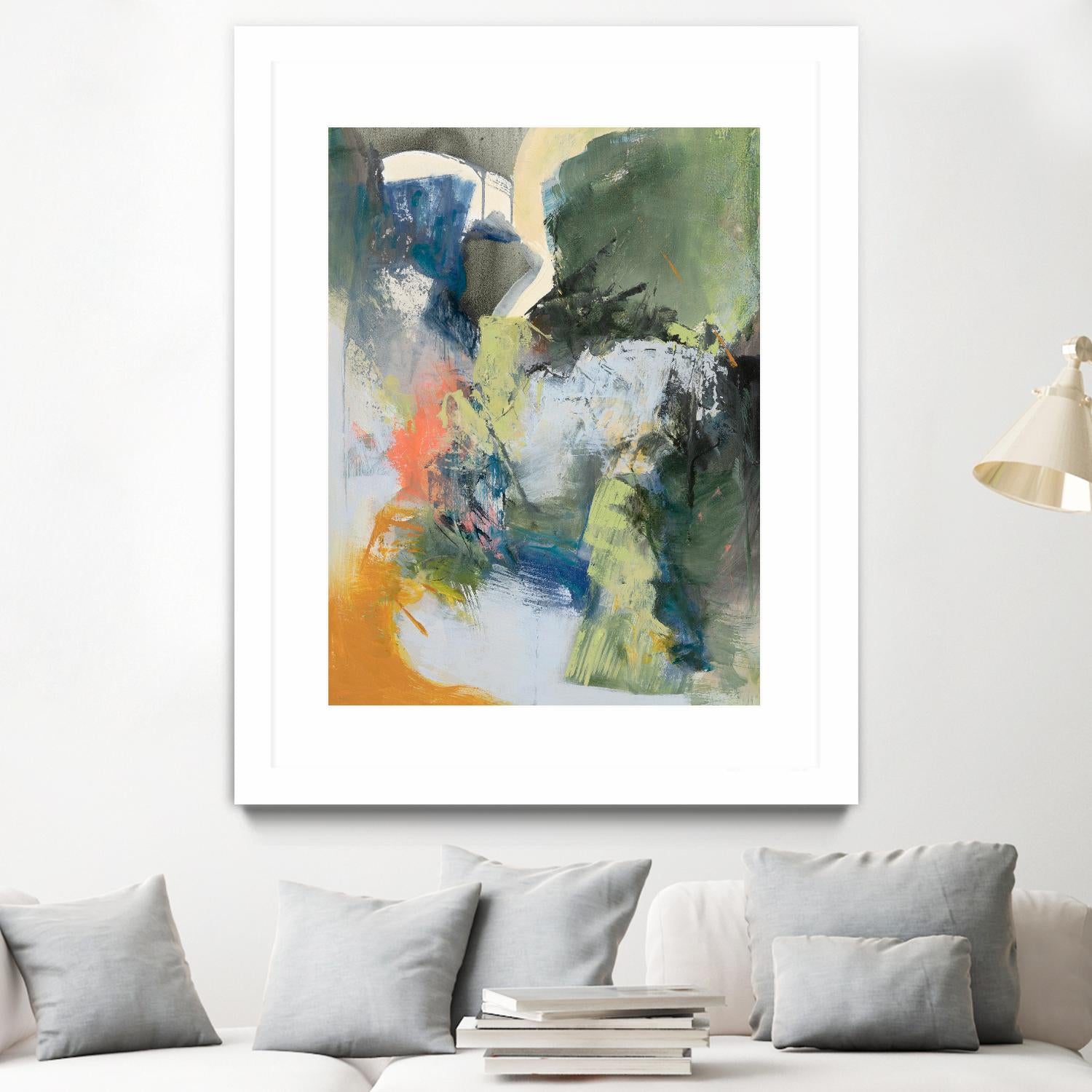 Asi Empieza by Emilia Arana on GIANT ART - orange abstracts, contemporary