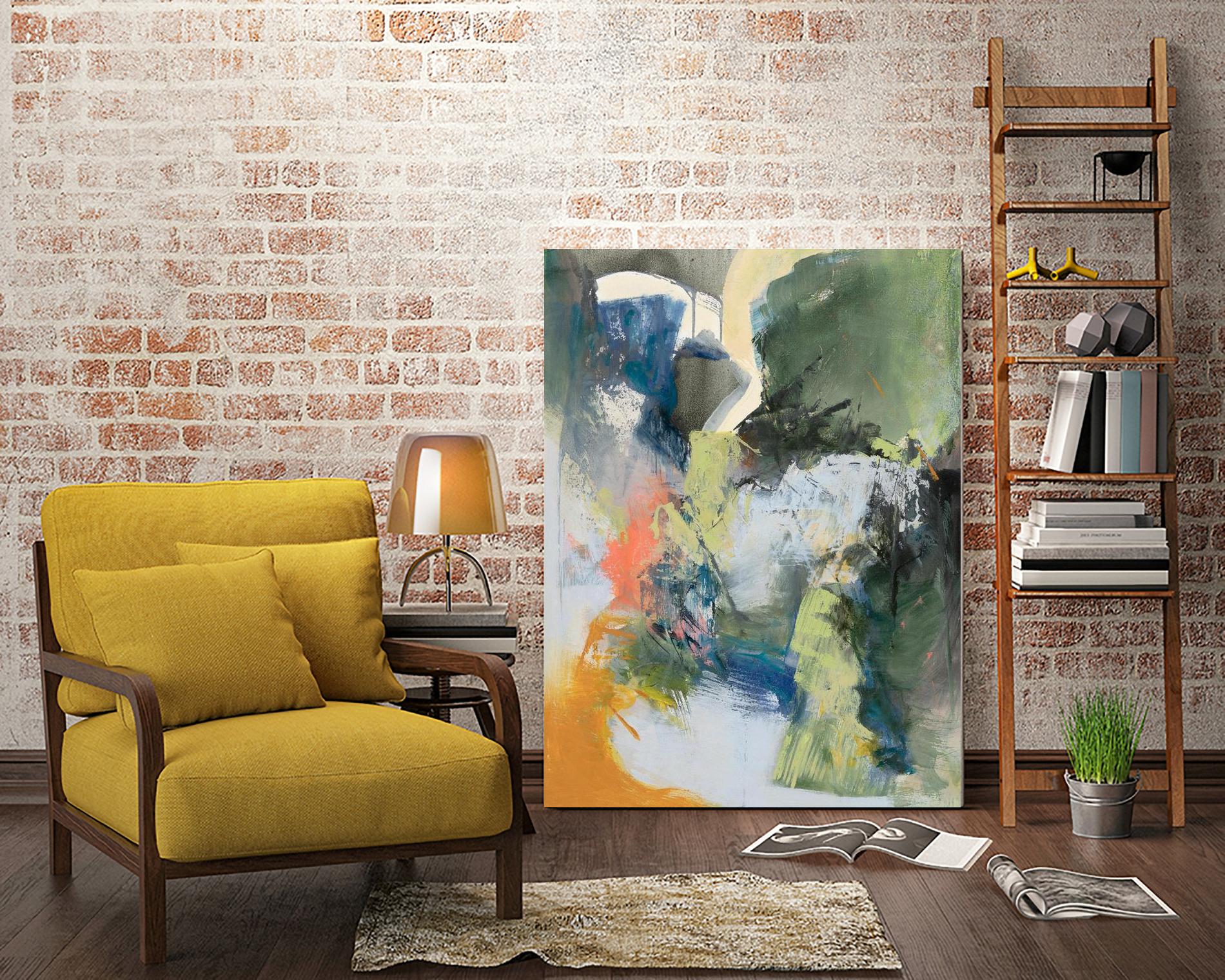 Asi Empieza by Emilia Arana on GIANT ART - orange abstracts, contemporary