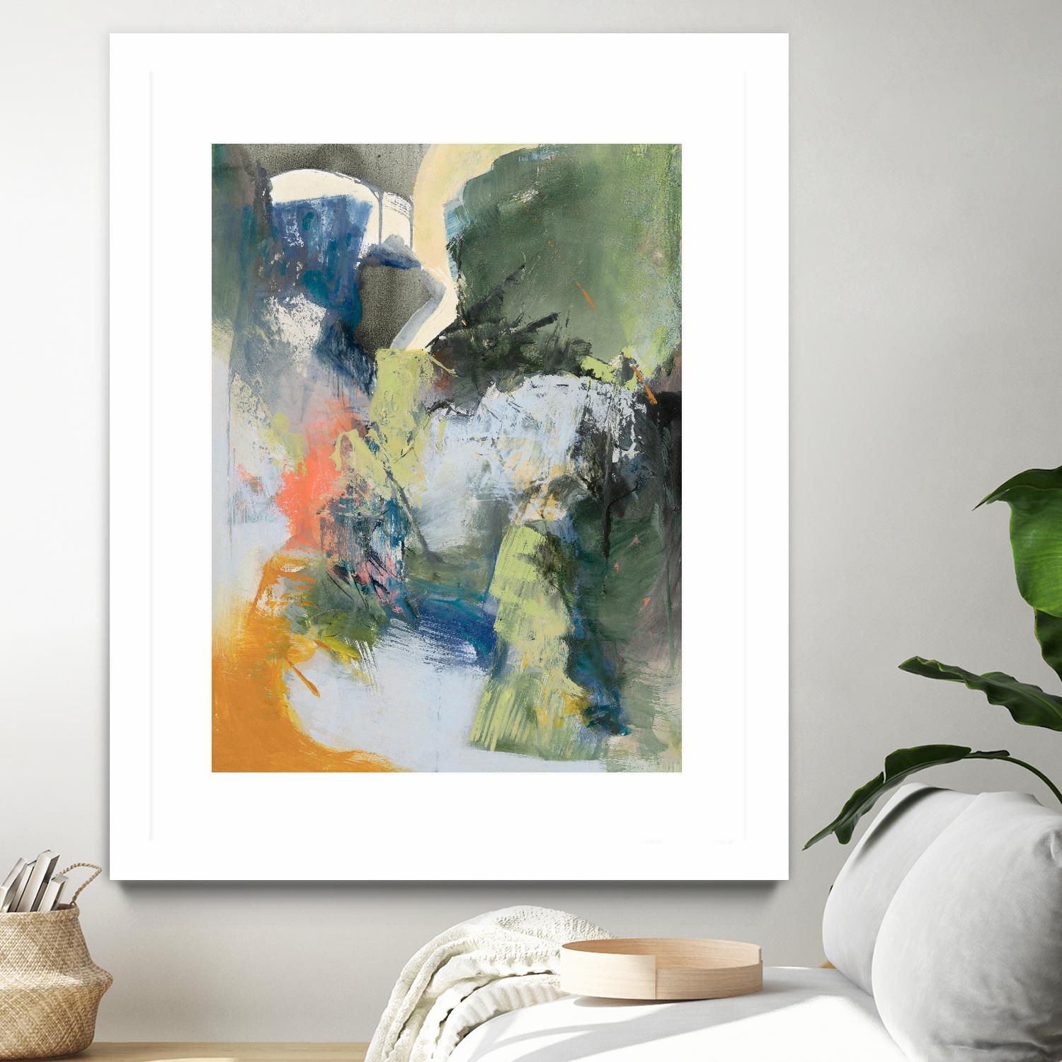 Asi Empieza by Emilia Arana on GIANT ART - orange abstracts, contemporary