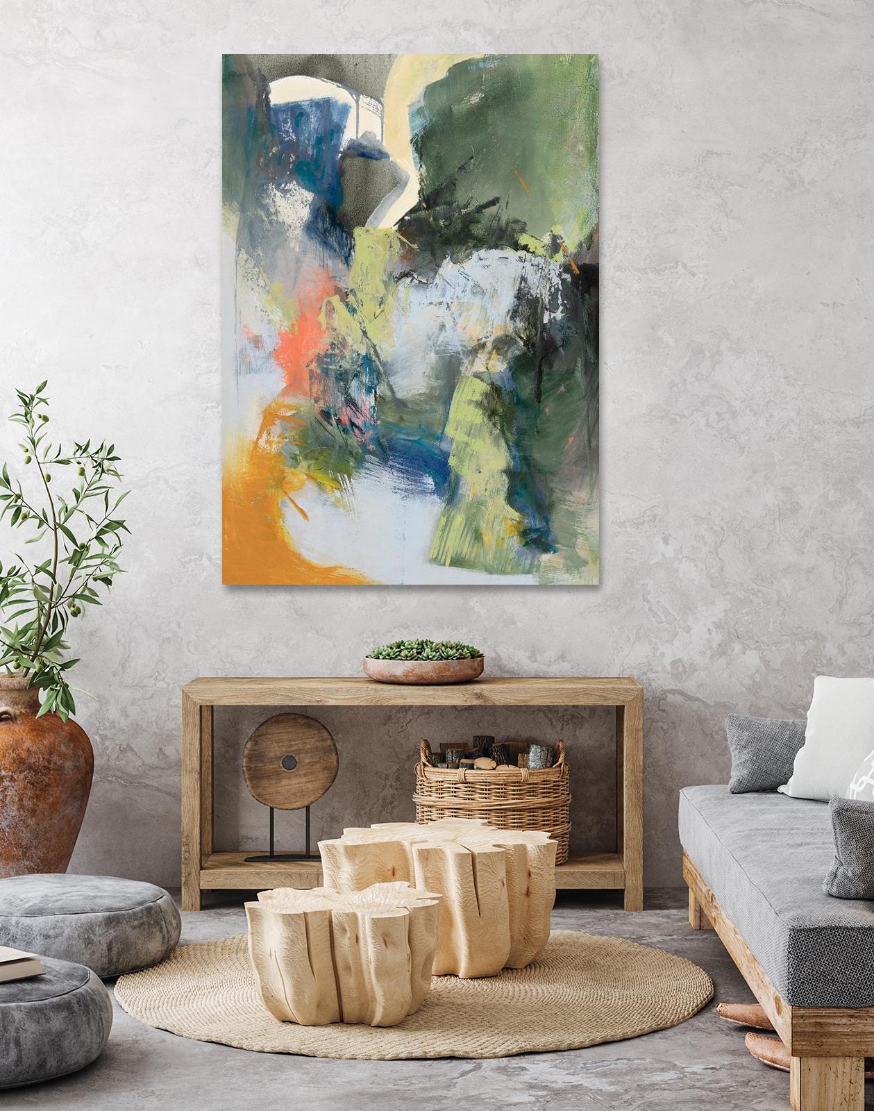 Asi Empieza by Emilia Arana on GIANT ART - orange abstracts, contemporary