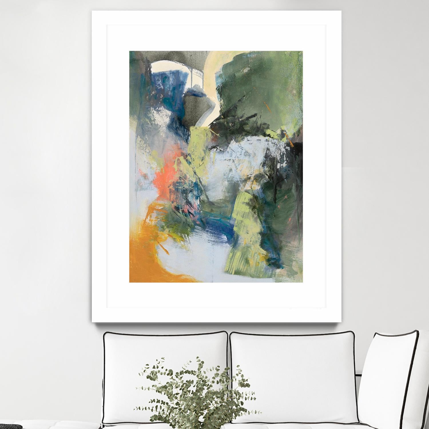 Asi Empieza by Emilia Arana on GIANT ART - orange abstracts, contemporary