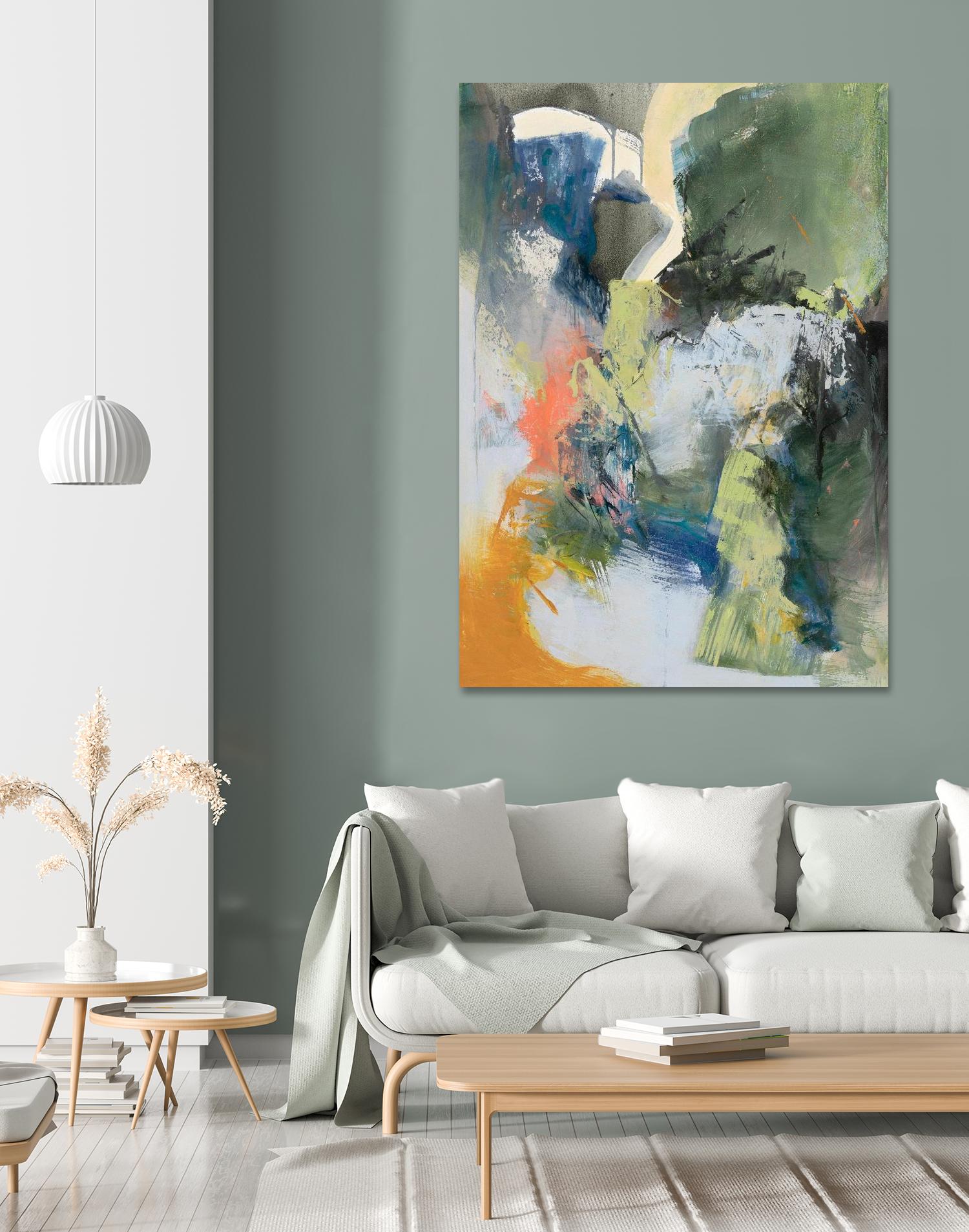 Asi Empieza by Emilia Arana on GIANT ART - orange abstracts, contemporary