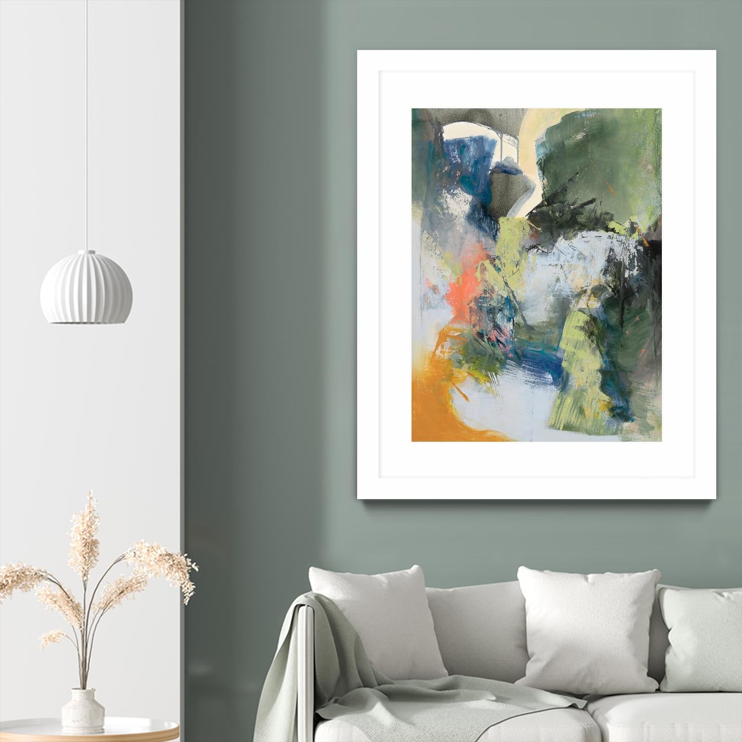 Asi Empieza by Emilia Arana on GIANT ART - orange abstracts, contemporary