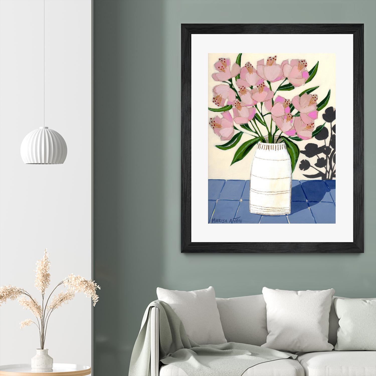 Spring Florals 5 by Marisa Anon on GIANT ART - pink,yellow floral,still life