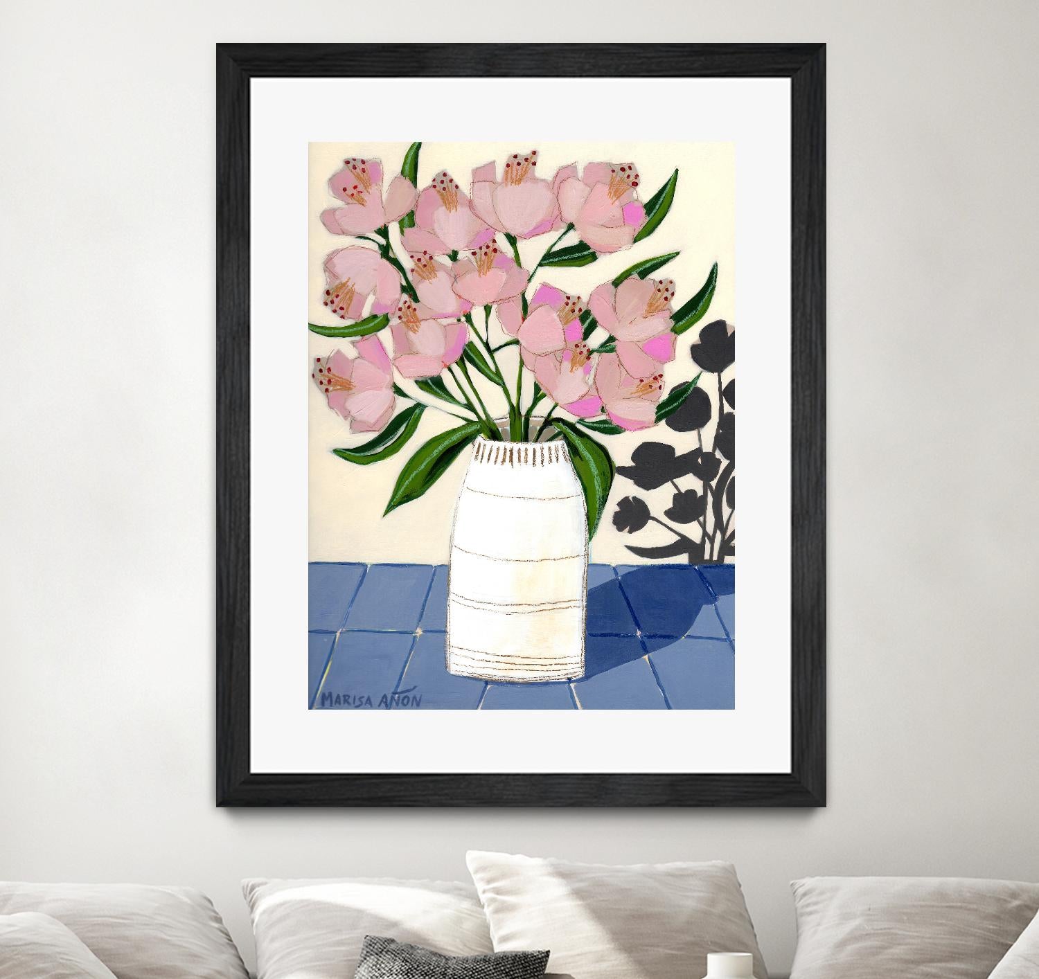 Spring Florals 5 by Marisa Anon on GIANT ART - pink,yellow floral,still life