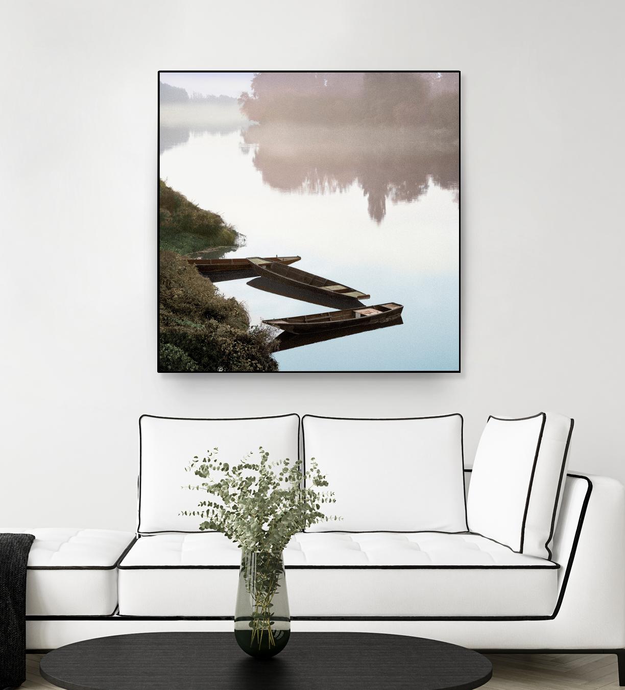 Boats on the Seine #1 by Alan Blaustein on GIANT ART - multicolor photography; landscapes