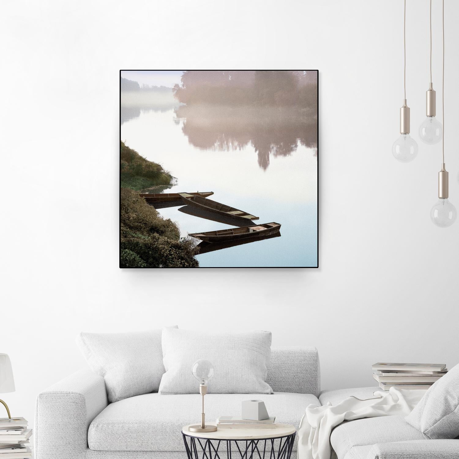 Boats on the Seine #1 by Alan Blaustein on GIANT ART - multicolor photography; landscapes