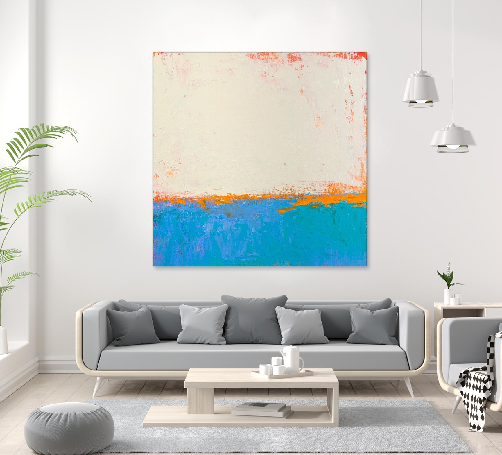 Calm seas by Don Bishop on GIANT ART - beige abstract