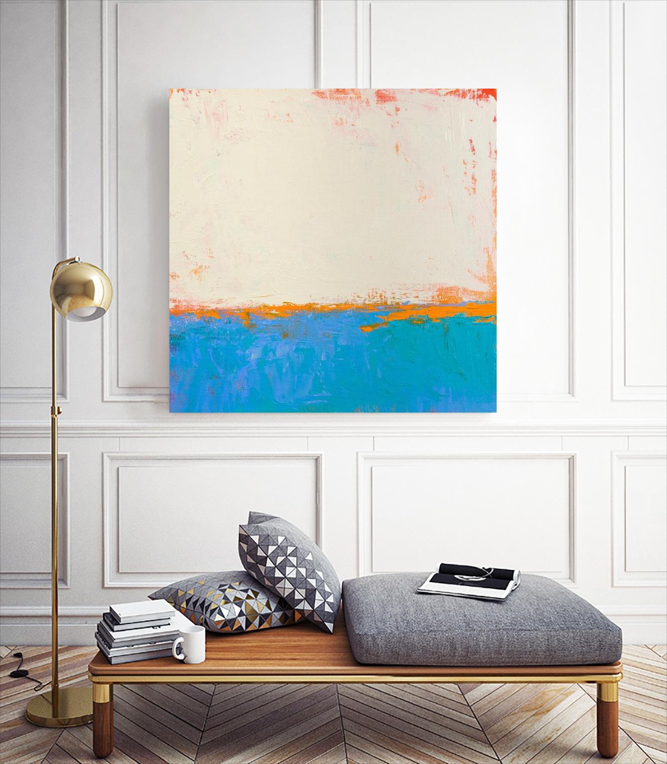 Calm seas by Don Bishop on GIANT ART - beige abstract