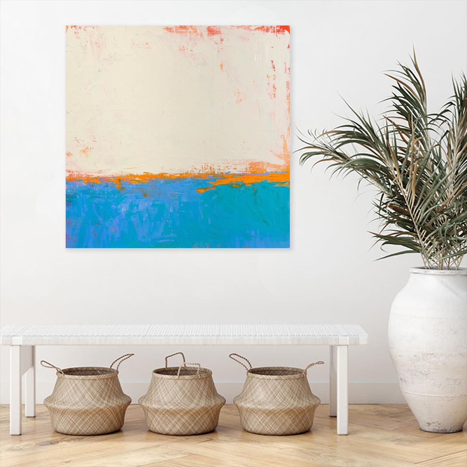 Calm seas by Don Bishop on GIANT ART - beige abstract