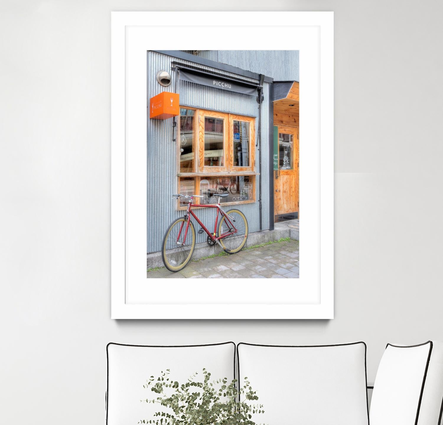 Red Bicycle, Japan by Alan Blaustein on GIANT ART - multicolor photography; landscapes