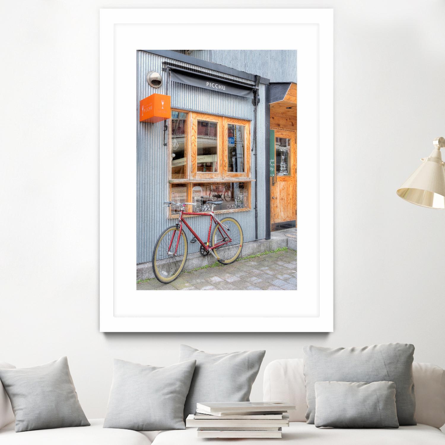 Red Bicycle, Japan by Alan Blaustein on GIANT ART - multicolor photography; landscapes