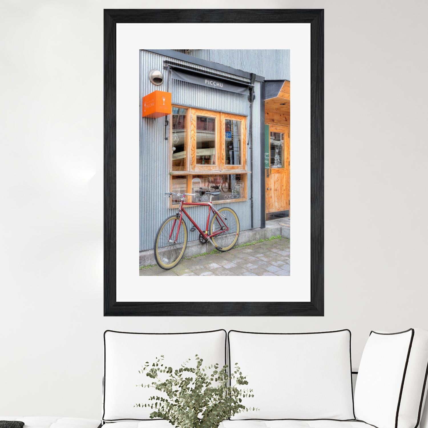 Red Bicycle, Japan by Alan Blaustein on GIANT ART - multicolor photography; landscapes