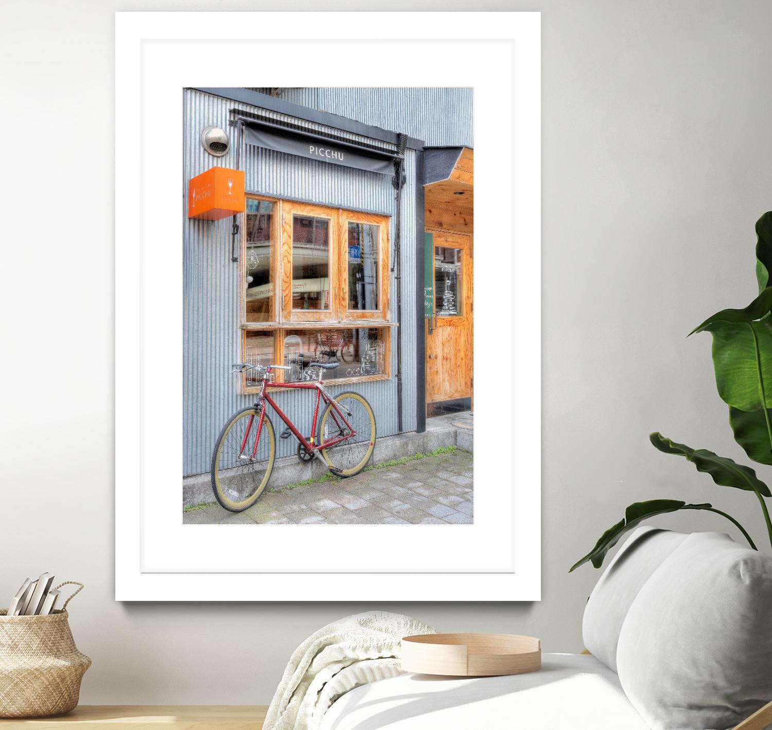 Red Bicycle, Japan by Alan Blaustein on GIANT ART - multicolor photography; landscapes