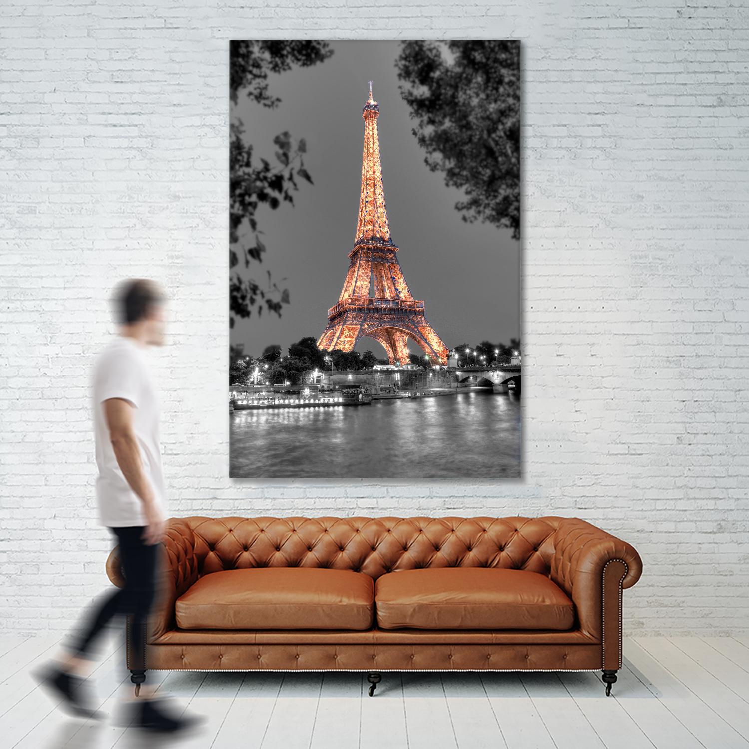 Nuit sur la Seine by Alan Blaustein on GIANT ART - multicolor photography; landscapes; people/places