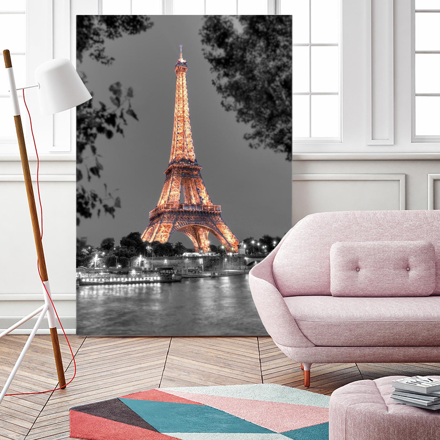 Nuit sur la Seine by Alan Blaustein on GIANT ART - multicolor photography; landscapes; people/places