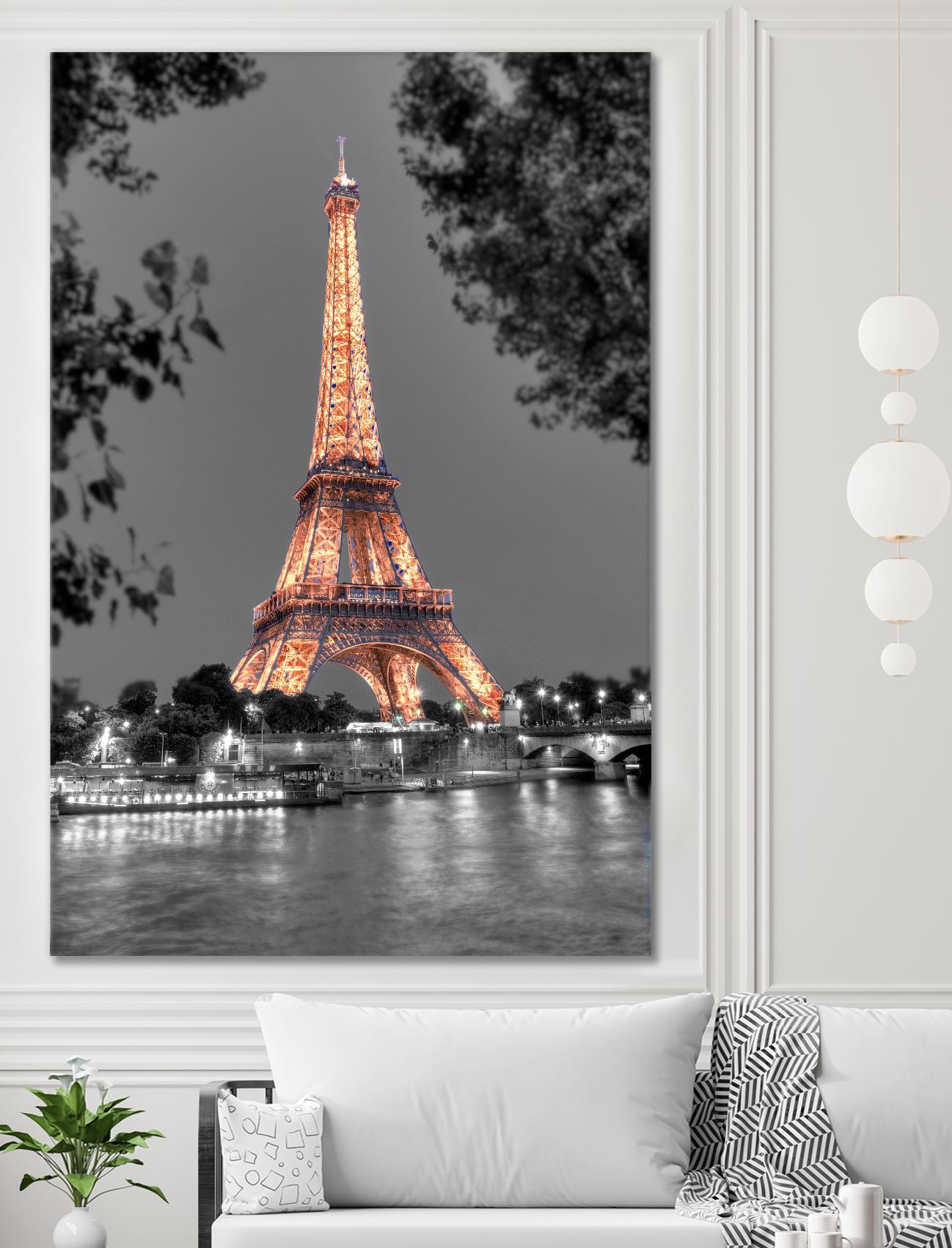 Nuit sur la Seine by Alan Blaustein on GIANT ART - multicolor photography; landscapes; people/places