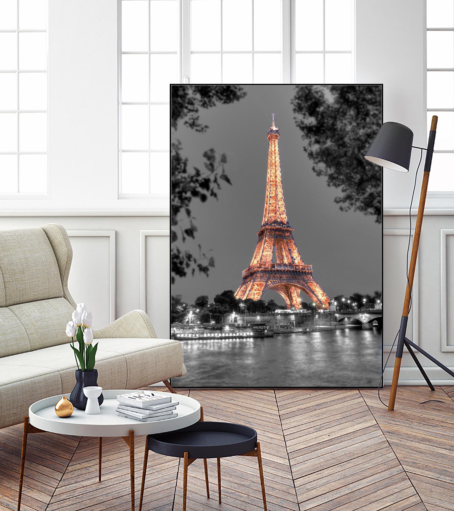 Nuit sur la Seine by Alan Blaustein on GIANT ART - multicolor photography; landscapes; people/places