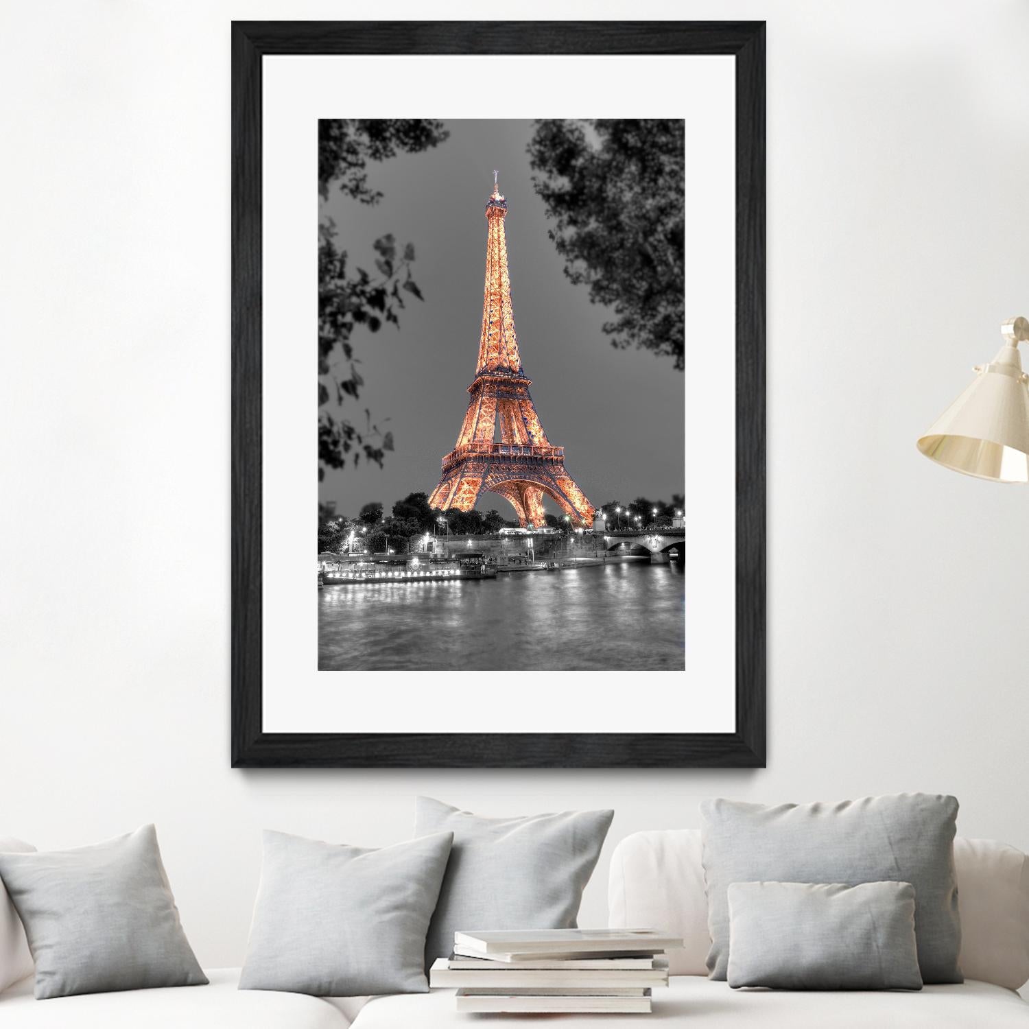 Nuit sur la Seine by Alan Blaustein on GIANT ART - multicolor photography; landscapes; people/places