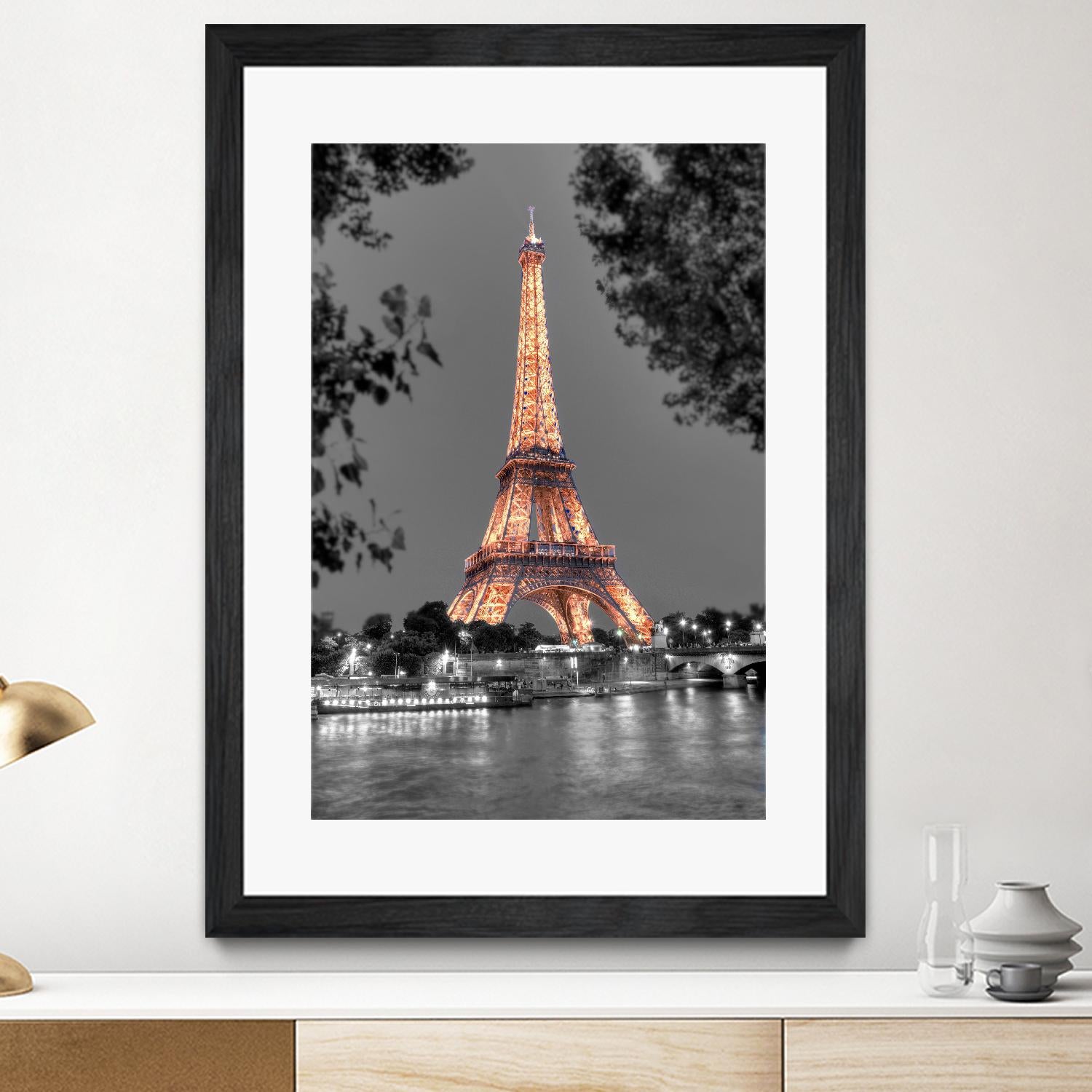 Nuit sur la Seine by Alan Blaustein on GIANT ART - multicolor photography; landscapes; people/places