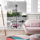 Bicycle St Martin Canal #1 by Alan Blaustein on GIANT ART - multicolor photography; landscapes; people/places