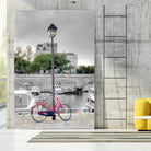 Bicycle St Martin Canal #1 by Alan Blaustein on GIANT ART - multicolor photography; landscapes; people/places