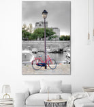 Bicycle St Martin Canal #1 by Alan Blaustein on GIANT ART - multicolor photography; landscapes; people/places