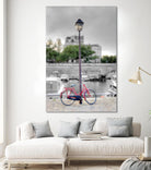 Bicycle St Martin Canal #1 by Alan Blaustein on GIANT ART - multicolor photography; landscapes; people/places