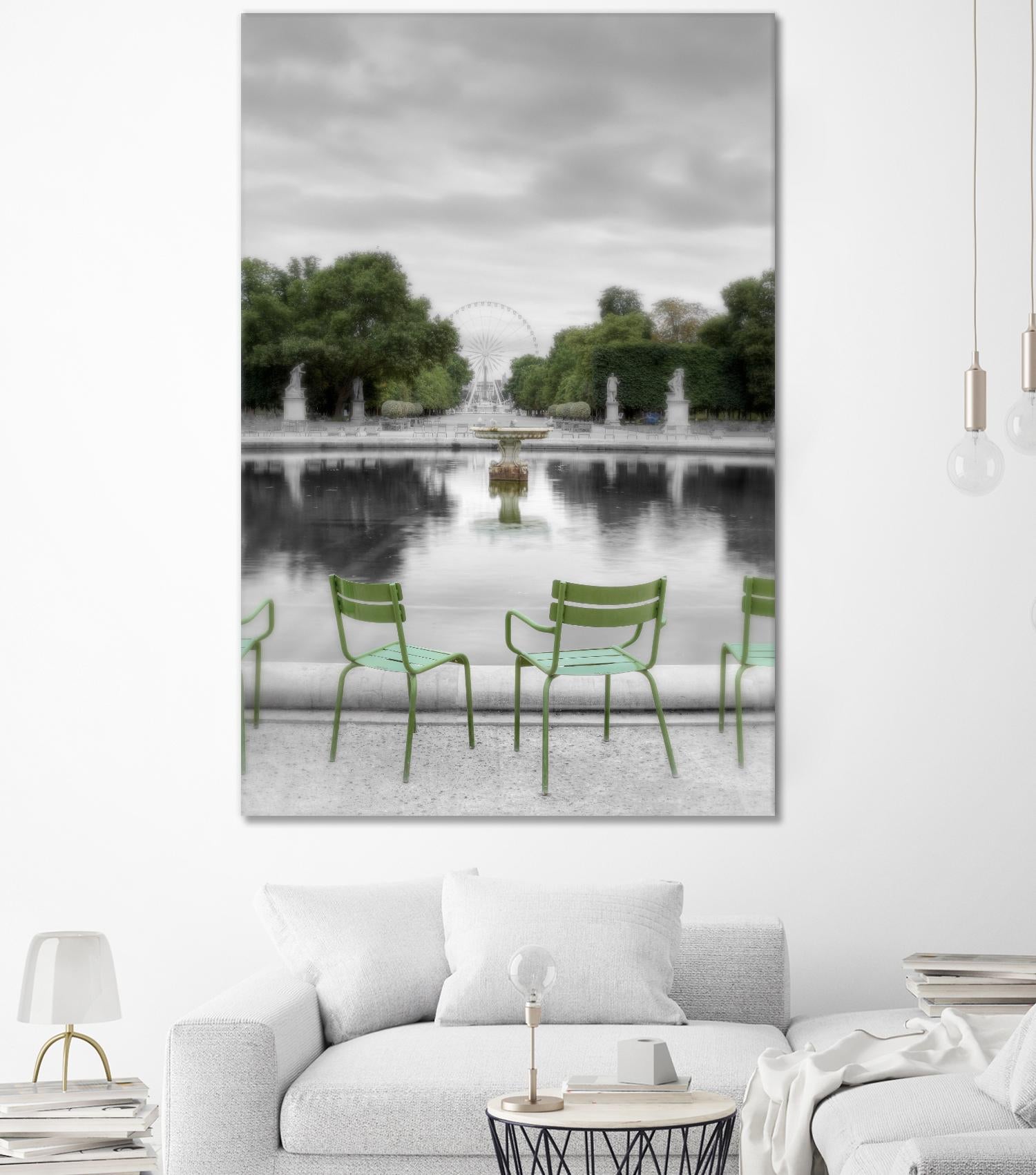 Tuileries Fountain #1 by Alan Blaustein on GIANT ART - multicolor photography; landscapes; people/places