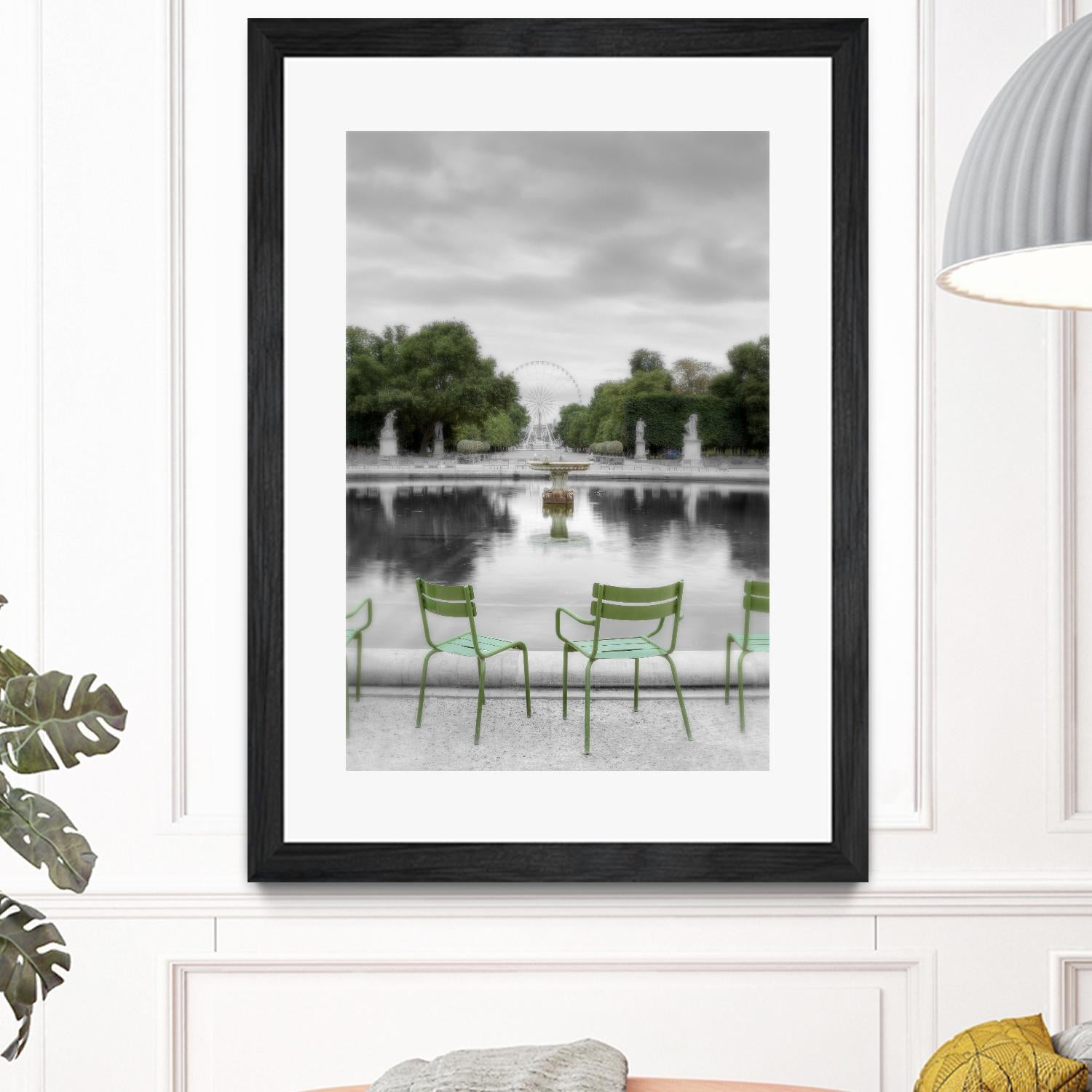 Tuileries Fountain #1 by Alan Blaustein on GIANT ART - multicolor photography; landscapes; people/places