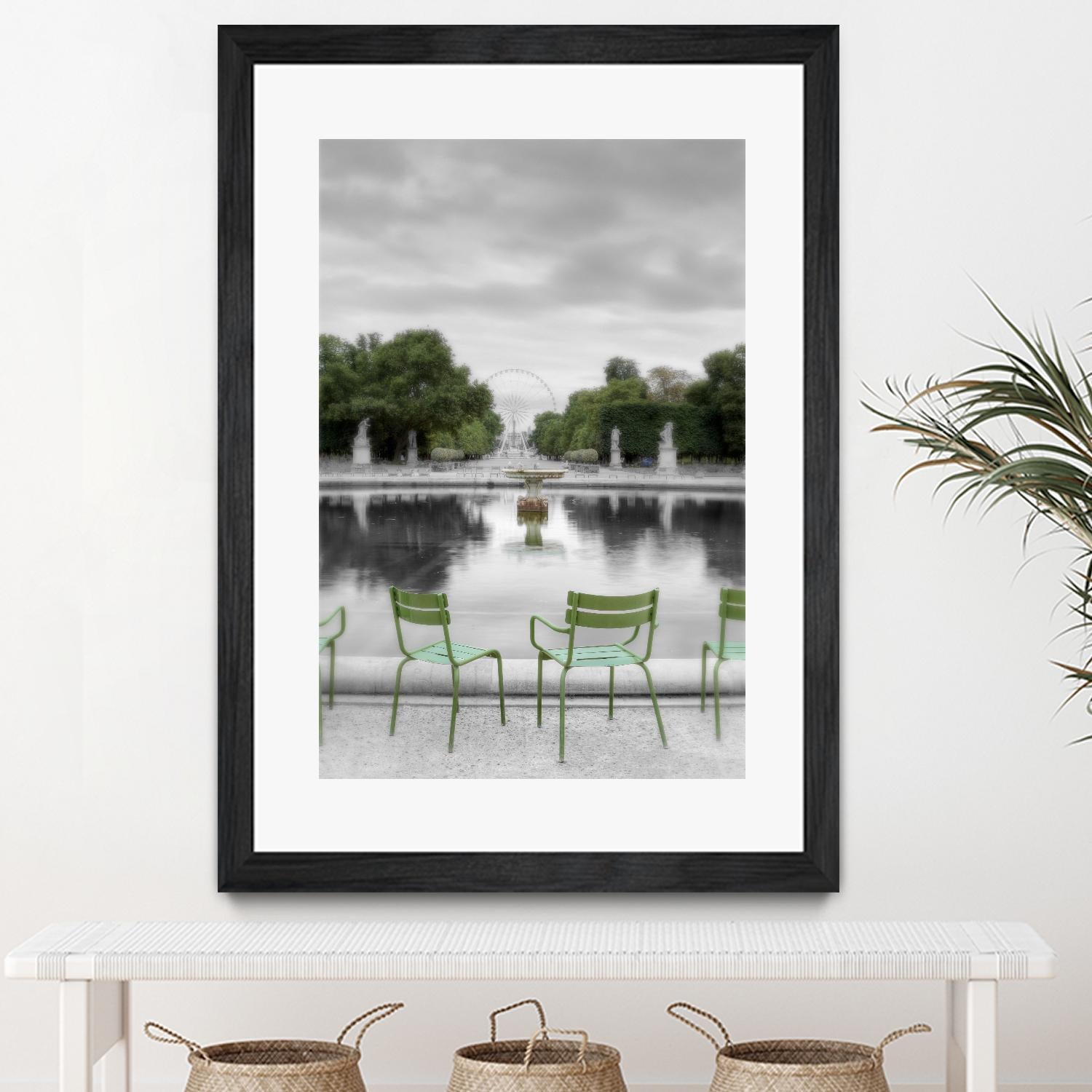 Tuileries Fountain #1 by Alan Blaustein on GIANT ART - multicolor photography; landscapes; people/places